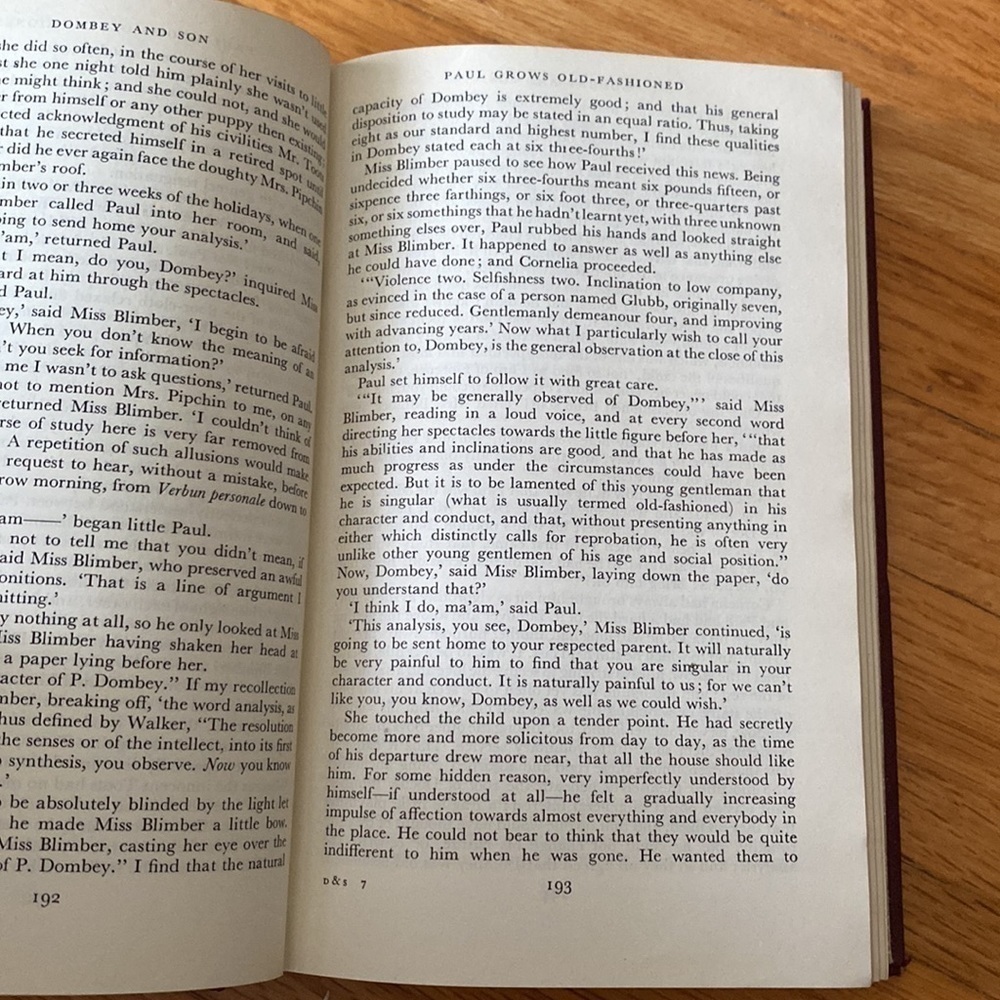 VINTAGE book Dombey and son by Charles Dickens, published by Collins 1954 - Picture 9 of 14